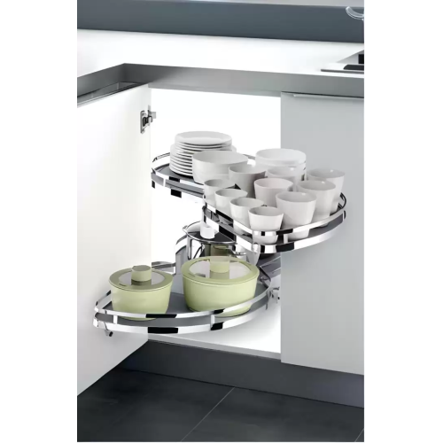 Kệ Chiếc Lá Mở Trái-Phải (900mm) Màu Inox (101061 – 450mm) – Higold