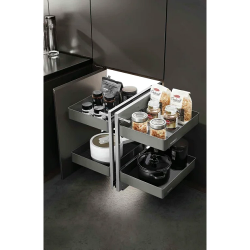 Kệ Kéo 4 Rổ Nhôm Xingfa (101148 – 900mm) – Higold