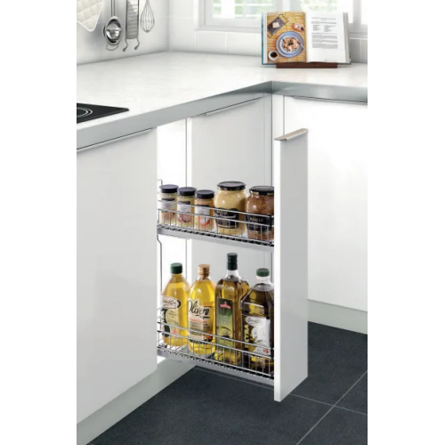 Kệ 2 Tầng Đựng Chai Lọ Ray Giảm Chấn Inox 304 ((304098, 304099) – Higold