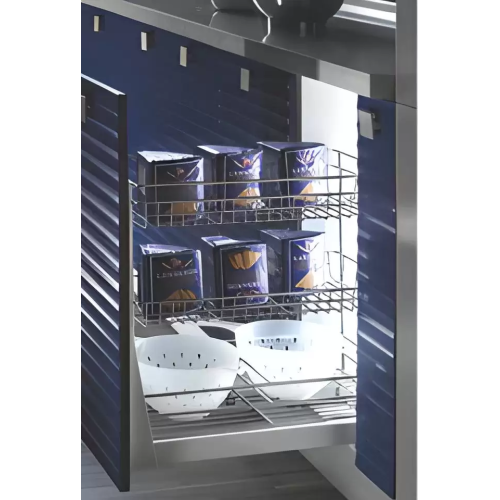 Kệ 3 Tầng Đựng Chai Lọ Ray Giảm Chấn Inox 304 (305001 – 300mm) – Higold