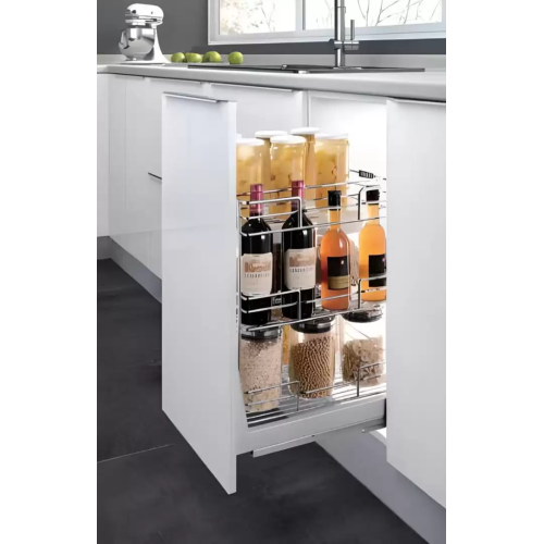 Kệ 3 Tầng Đựng Chai Lọ Ray Giảm Chấn Inox 304 (305021 – 400mm) – Higold