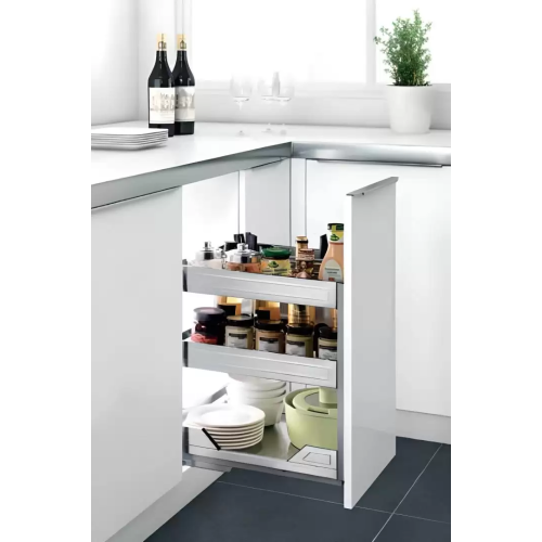 Kệ Gia Vị Dụng Cụ Inox Bản Ray Giảm Chấn Inox 304 (306004 – 400mm) – Higold