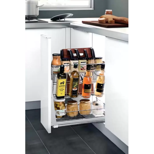 Kệ Đựng Gia Vị Ray Giảm Chấn Inox 304 (306021, 306022) - Higold