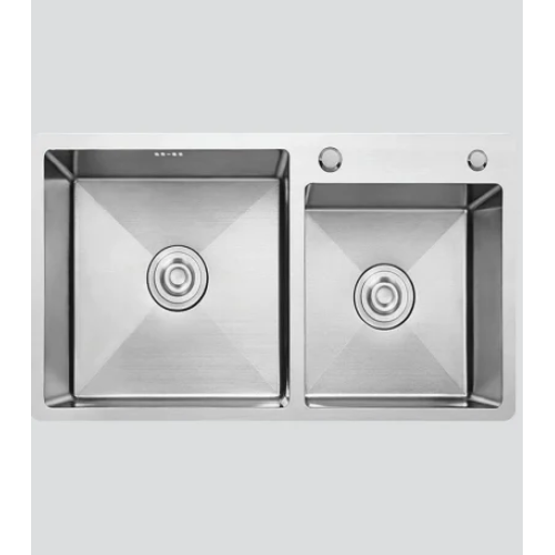 Chậu Đôi Inox 304 / Nano Xám (953212-B) – Higold