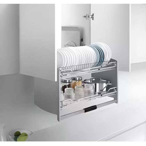 Kệ Kéo 2 Tầng Âm Tủ Di Động Inox 304 (401251, 401252, 401253, 401254) – Higold