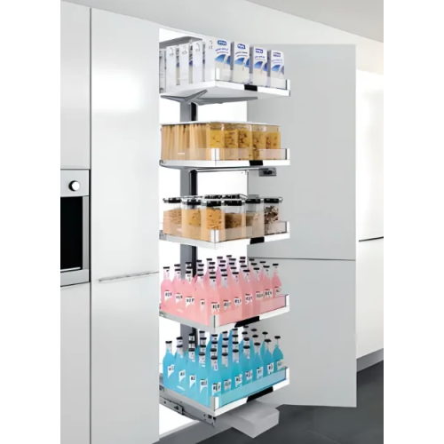 Kệ 5 tầng Diamond màu inox giảm chấn (205373 – 400mm) – Higold