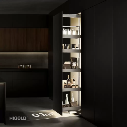 Kệ Kéo 6 Tầng Nhôm Xingfa (201185 – 400mm) – Higold