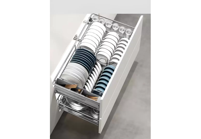 Kệ Chén, Dĩa, Muỗng, Thìa Phủ Nano Xám (303402S, 303404S, 303405S) – Higold