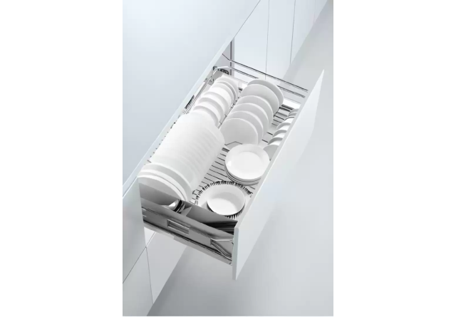 Kệ Chén, Dĩa Ray Giảm Chấn Bắt Mặt Hộc Inox 304 (303451, 303452, 303454, 303455) – Higold