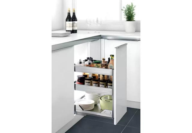 Kệ Gia Vị Dụng Cụ Inox Bản Ray Giảm Chấn Inox 304 (306004 – 400mm) – Higold