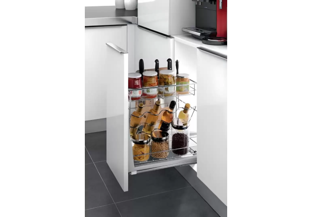 Kệ Đựng Gia Vị Ray Giảm Chấn Inox 304 (306051 – 450mm) – Higold