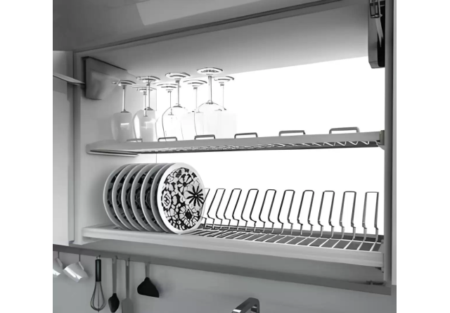 Kệ Chén 2 Tầng Âm Tủ Inox 304 (401151, 401152, 401153, 401154) – Higold