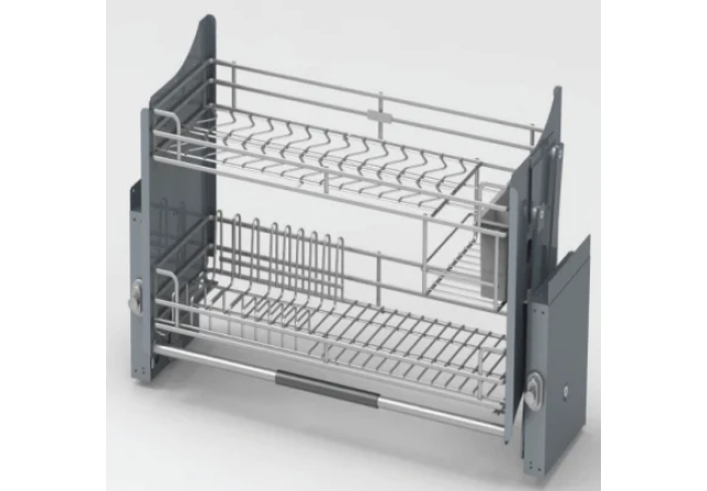 Kệ Kéo 2 Tầng Âm Tủ Di Động Inox 304 (A224-1, A223-1, A222-1) – Higold